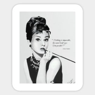 Audrey Hepburn Sticker